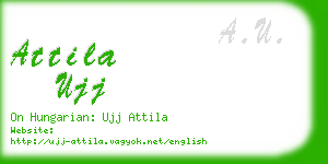 attila ujj business card